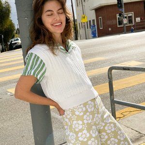 NWT XL/2x Lisa Says Gah Eva Sweater Vest in Ivory